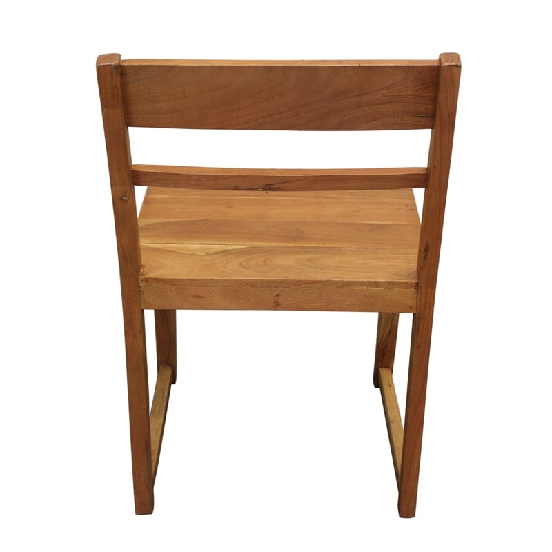 Fernious Dining Chair on Mango Solid Wood in Natural Finish - 2 Piece Set