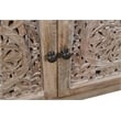Carter Weatherly 4-Door Mango Solid Wood Media Cabinet in Natural Finish