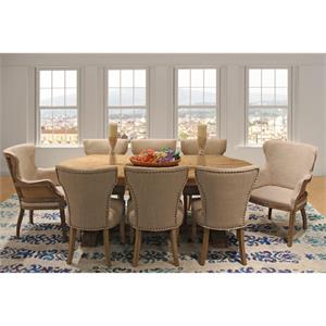 Manhattan Beach 9-Piece Dining Set 84&quot Dining Table 2 Arm Chairs & 6 Side Chairs