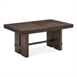 Dale Extendable Dining Table in Acacia Wood with Antique Brown Finish