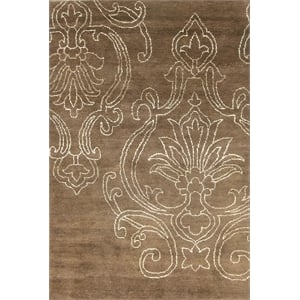 Quay 04 9X12 Hand Knotted Rug Wool Area Rug In Brown