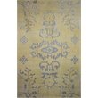 Emblem 02 5X8 Beige Knotted Wool Area Rug Allover
