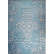 Emblem 02 8X10 Blue Knotted Wool Area Rug Allover