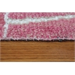 Emblem 02 1.6X1.6 Pink Handknotted Wool Area Rug