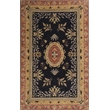 Ablon 01 5X8 Black Handtufted Wool Area Rug