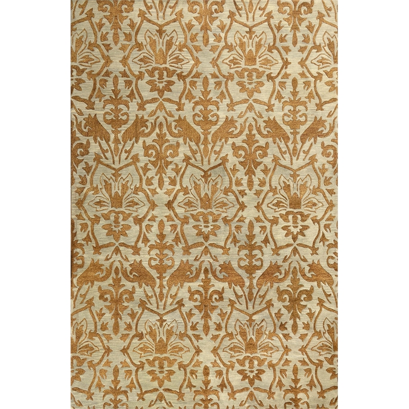 Belize 01 8X11 Light Brown Handtufted Wool Area Rug