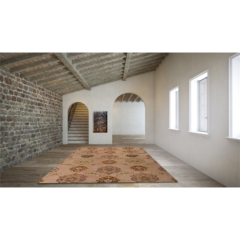 Belize 03 5X8 Beige Handtufted Wool Area Rug