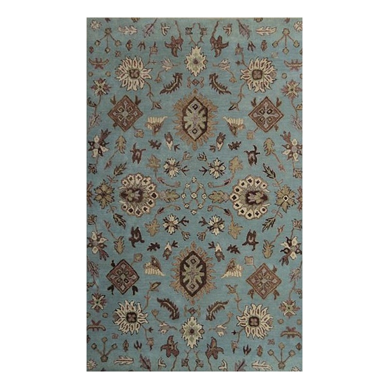 Belize 04 2X3 Light Blue Handtufted Wool Area Rug