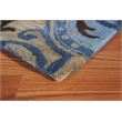 Belize 05 8x11 Blue Handtufted Wool Area Rug