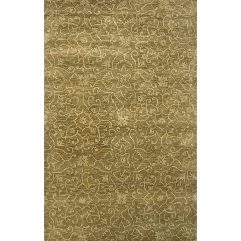 Belize 08 8x11 Brown Handtufted Wool Area Rug