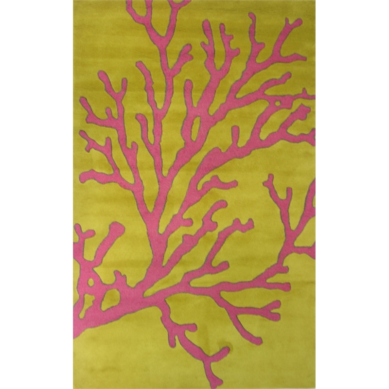 Calypso 06 8x11 Gold Handtufted Wool Area Rug