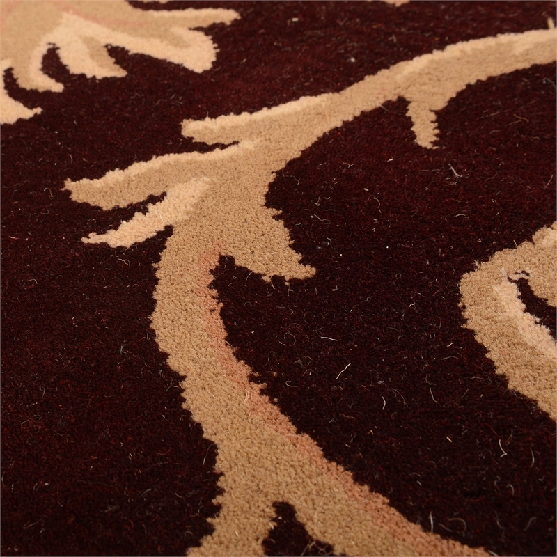 Dahlia 02 4X6 Red Handtufted Wool Area Rug