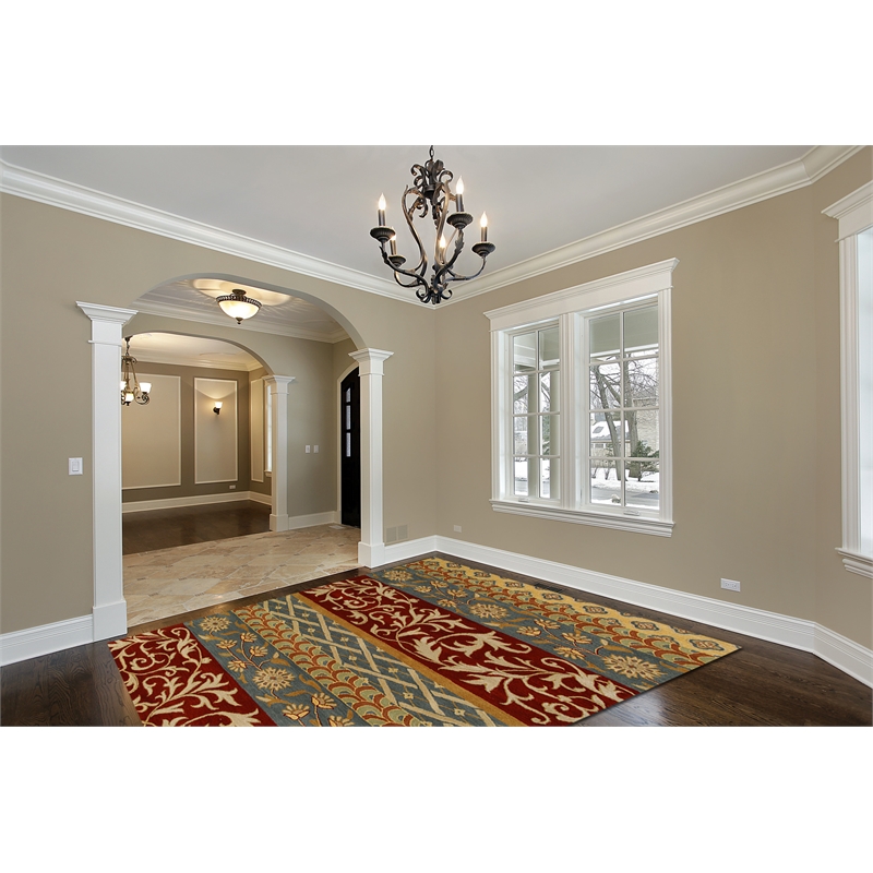 Flora 03 2X3 Multi-Color Handtufted Wool Area Rug