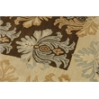 Flora 04 2X3 Mocha Brown Handtufted Wool Area Rug
