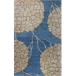 Flora 06 2X3 Blue Handtufted Wool Area Rug