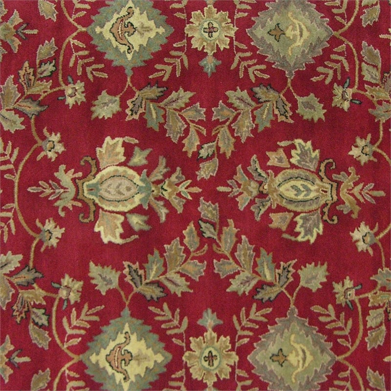 Impressa 01 5x8 Red Handtufted Wool Area Rug