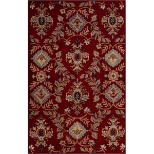 impressa 01 2x3 rust red handtufted wool area rug