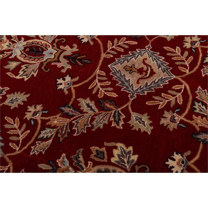 Impressa 01 8X11 Rust Red Handtufted Wool Area Rug