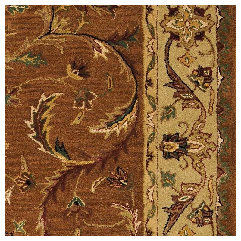 Jasmine 02 5X8 Brown Handtufted Wool Area Rug