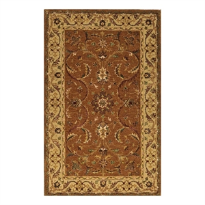 jasmine 02 5x8 brown handtufted wool area rug