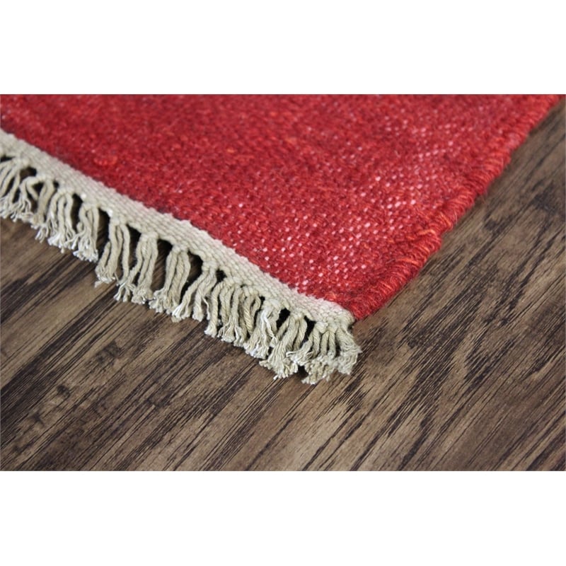 Kilim 04 5X8 Blue Handwoven Wool Area Rug