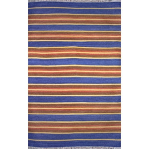 kilim 05 5x8 blue handwoven wool area rug