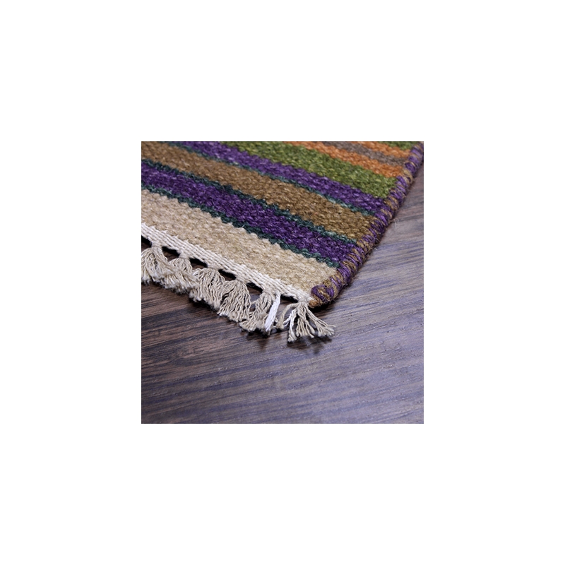 Kilim 05 2X3 Gold Handwoven Wool Area Rug