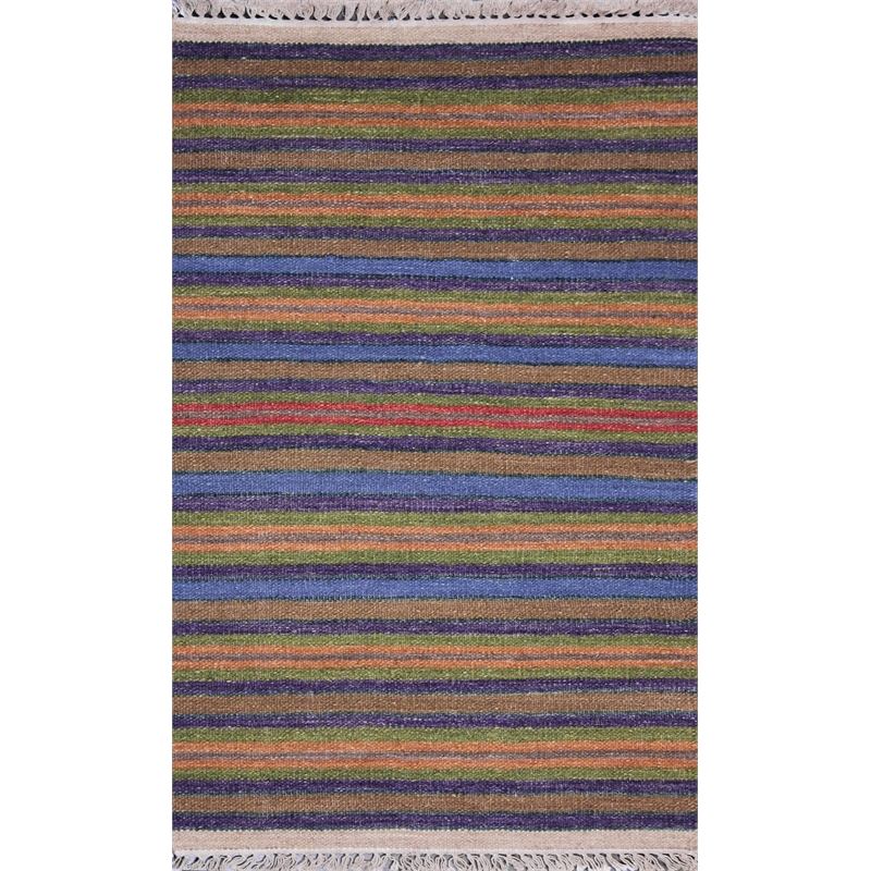 Kilim 05 2X3 Gold Handwoven Wool Area Rug