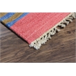 Kilim 05 8X11 Pink Handwoven Wool Area Rug
