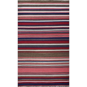 kilim 05 4x6 red handwoven wool area rug