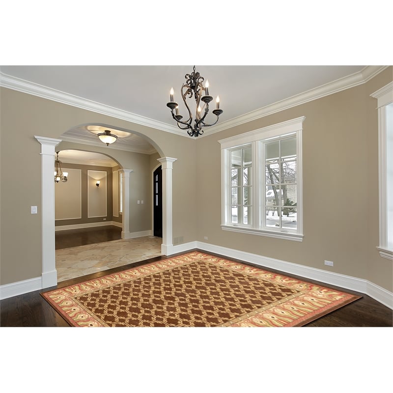 Hugoh 01 5x8 Brown Handtufted Wool Area Rug