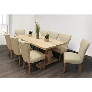 benedict 9-piece dining set with 81