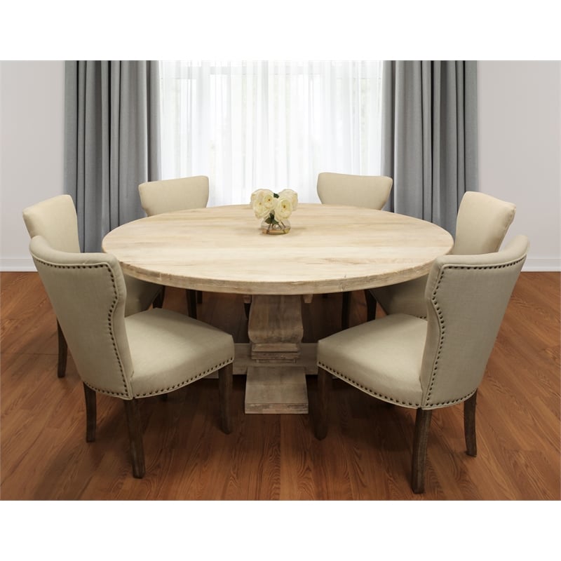 7 piece round discount dining room set