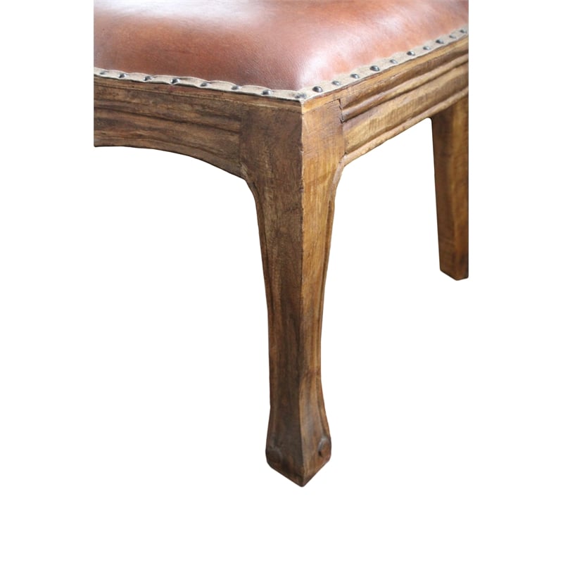 Moti Anaheim 4-Piece Traditional Solid Wood Office Set in Mahogany Finish