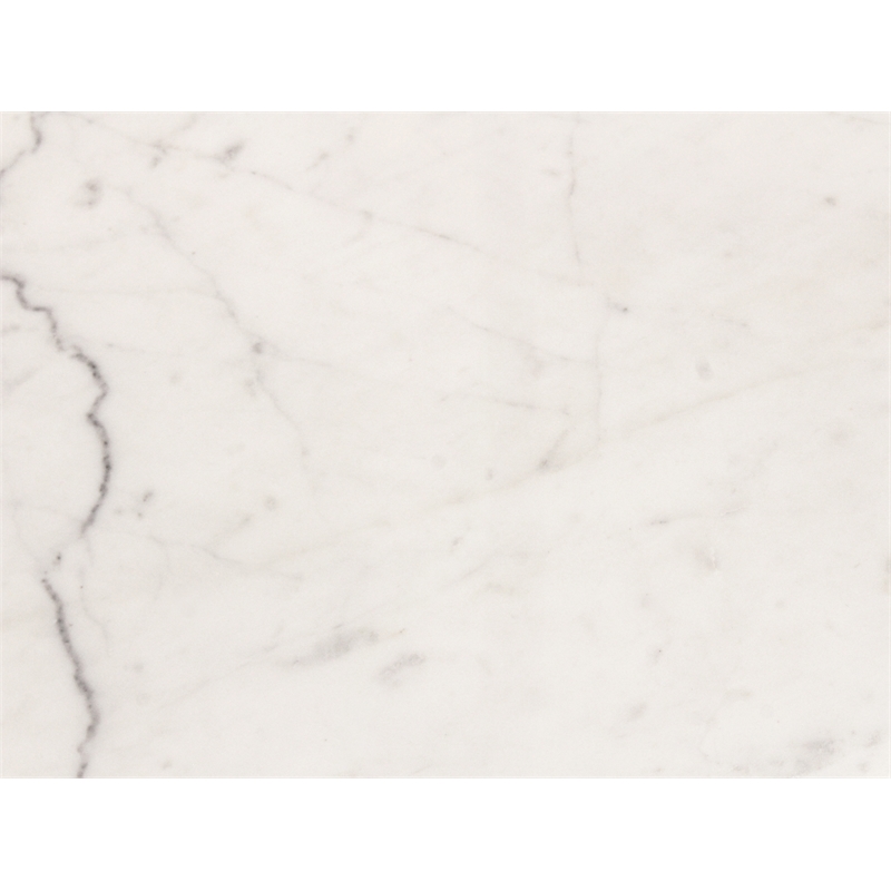 Terra White Marble Top Oval Dining Table with Solid Wood Base