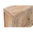 Carter Weatherly 3-Door 3-Drawer Solid Wood Accent Cabinet in White Wash