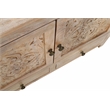 Carter Weatherly 3-Door 3-Drawer Solid Wood Accent Cabinet in White Wash