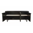 Navice 3 Woven Door Plasma Stand with Solid Wood in Black Finish
