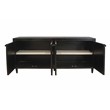 Navice 4 Woven Door Sideboard in Solid Wood with a Black Finish