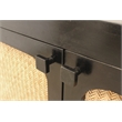 Navice 4 Woven Door Sideboard in Solid Wood with a Black Finish