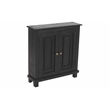 Bayside Jensen 2-Door Solid Wood Sideboard in Charcoal Gray Finish