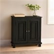 Bayside Jensen 2-Door Solid Wood Sideboard in Charcoal Gray Finish