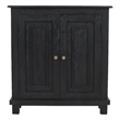 Bayside Jensen 2-Door Solid Wood Sideboard in Charcoal Gray Finish