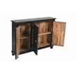 Bayside Jensen 3-Door Solid Wood Sideboard in Charcoal Gray Finish