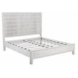 Sarah Queen Sized Mango Solid Wood Bed with Brushed Ivory Finish