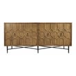 Samara 4-Door Recycled Pine Wood Sideboard in Natural Finish