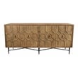 Samara 4-Door Recycled Pine Wood Sideboard in Natural Finish