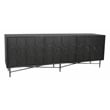 Samara 6-Door Recycled Pine Wood Sideboard with an Iron Base