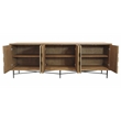 Samara 6-Door Recycled Pine Wood Sideboard in a Natural Finish