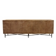 Samara 6-Door Recycled Pine Wood Sideboard in a Natural Finish